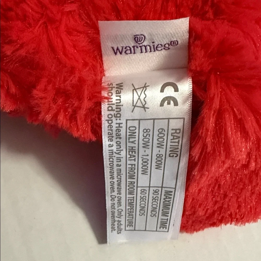 Warmies Warm Vibrant Red Plush Bird Toy